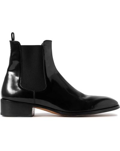 Tom Ford Alec Patent-leather Chelsea Boots - Black
