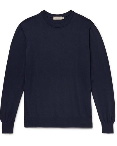 Canali Cotton Sweater - Blue