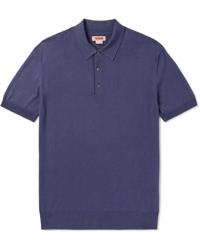 Baracuta Cotton Polo Shirt - Blue