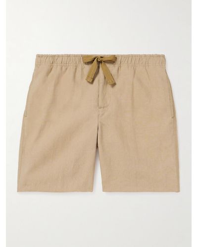 Orlebar Brown Alex Straight-leg Linen Drawstring Shorts - Natural