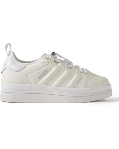 Moncler Genius Adidas Originals Campus Leather-trimmed Quilted Gore-textm Sneakers - White