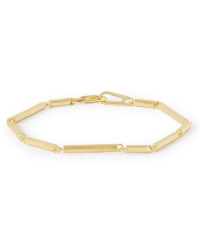 Miansai Shine Gold Vermeil Bracelet - White
