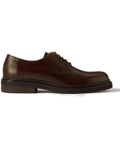 MR P. Jacques Leather Derby Shoes - Brown