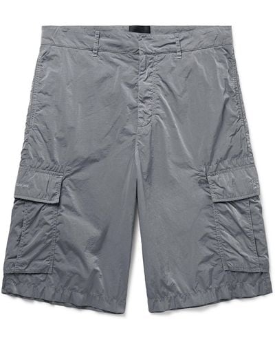 Givenchy Straight-leg Reflective Shell Cargo Shorts - Gray