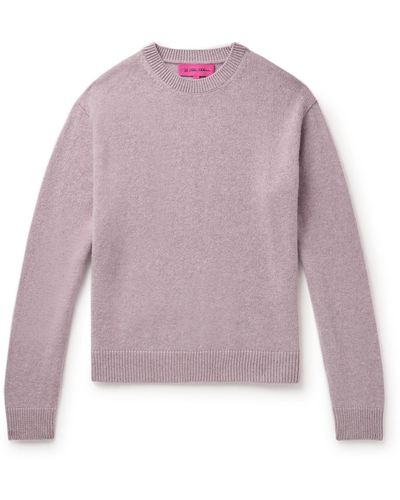 The Elder Statesman Cashmere Sweater - Purple
