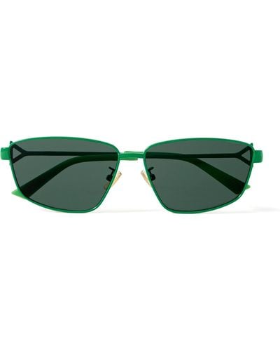 Bottega Veneta D-frame Metal Sunglasses - Green