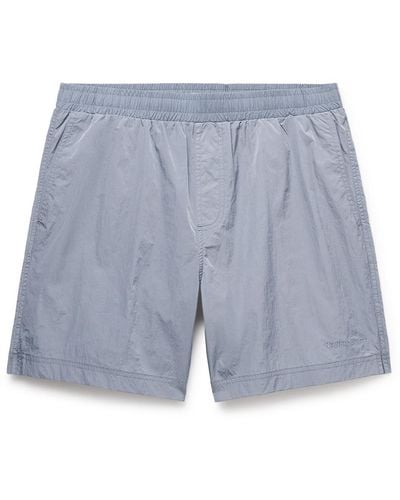 NN07 Warren 1442 Straight-leg Mid-length Recycled Swim Shorts - Blue