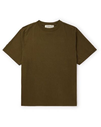 Remi Relief Tianzhu Cotton-jersey T-shirt - Green