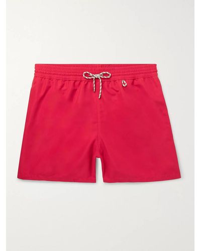 Loro Piana Mid-length Swim Shorts - Red