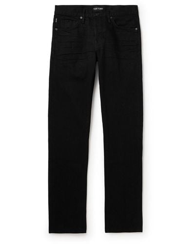 Tom Ford Slim-fit Selvedge Jeans - Black