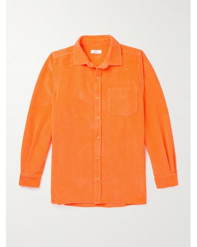 ERL Cotton-blend Corduroy Shirt - Orange