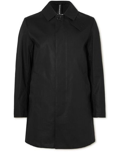 Mackintosh Cambridge Bonded Cotton Trench Coat - Black