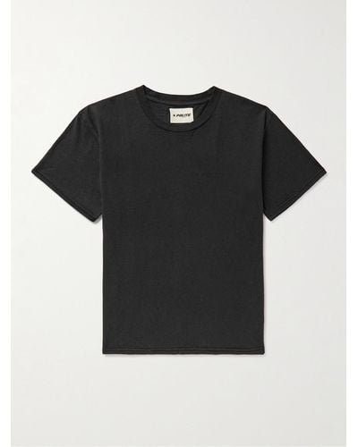 POLITE WORLDWIDE Printed Cotton-jersey T-shirt - Black