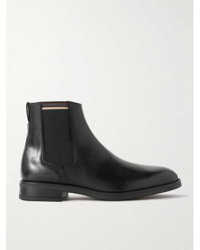 Paul Smith Leather Chelsea Boots - Black