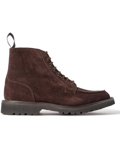 Tricker's Lawrence Suede Boots - Brown