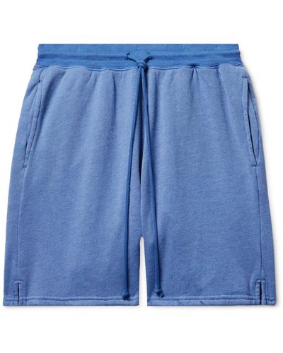 John Elliott Cotton-blend Jersey Shorts - Blue