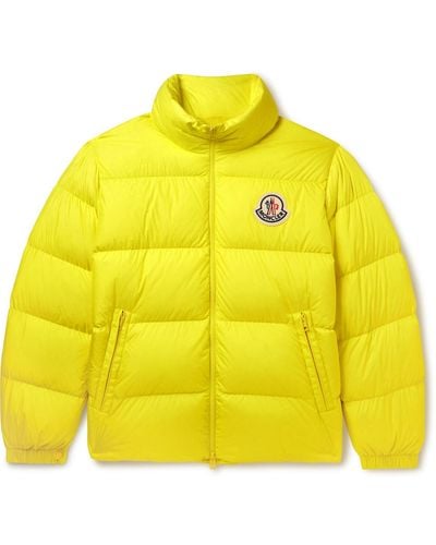 Moncler Citala Logo-appliquéd Quilted Shell Down Jacket - Yellow