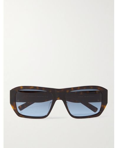 Givenchy 4G Sun Sonnenbrille mit eckigem Rahmen aus Azetat in Schildpattoptik - Schwarz