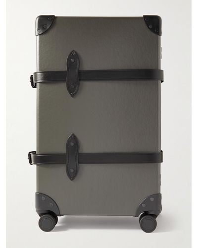 Globe-Trotter Centenary Check-in Leather-trimmed Trolley Case - Grey