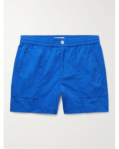Alex Mill Straight-leg Nylon Shorts - Blue