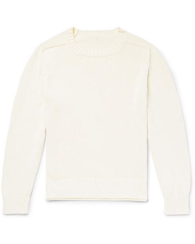 Anderson & Sheppard Cotton Sweater - White