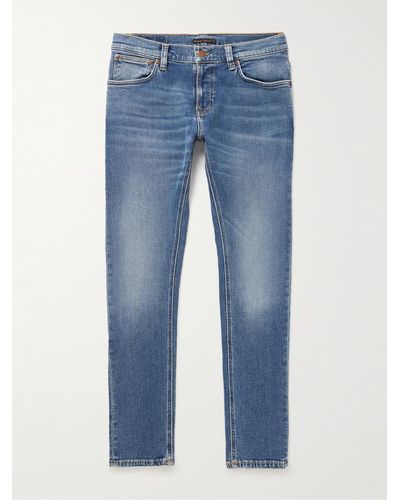 Nudie Jeans Tight Terry Skinny-fit Jeans - Blue