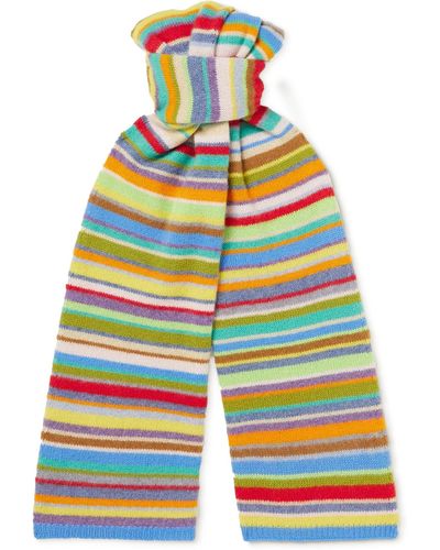 The Elder Statesman Jolly Striped Cashmere Scarf - Multicolor