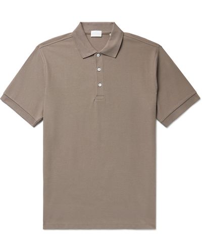 Handvaerk Pima Cotton-piqué Polo Shirt - Natural