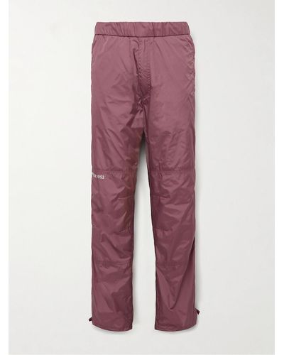 Moncler Genius 2 Moncler 1952 Tapered Logo-print Shell Trousers - Purple