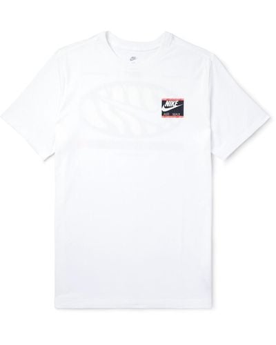 Nike Logo-print Cotton-jersey T-shirt - White