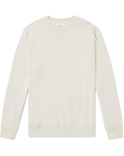 Kingsman Cotton And Cashmere-blend Jersey Sweatshirt - White