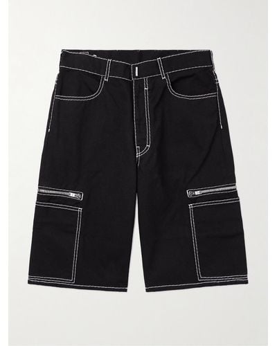 Givenchy Straight-leg Denim Shorts - Black