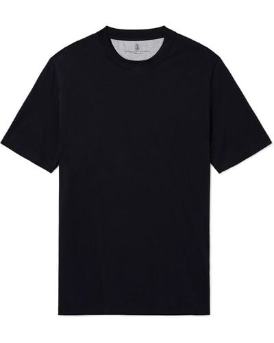 Brunello Cucinelli Cotton-jersey T-shirt - Black