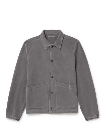Save Khaki Garment-dyed Cotton-twill Jacket - Gray