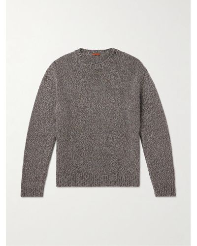 Barena Alpaca And Merino Wool-blend Sweater - Grey