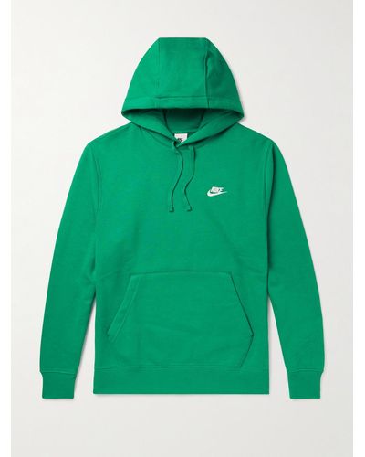 Nike Sportswear Club Hoodie aus Jersey aus einer Baumwollmischung mit Logostickerei - Grün