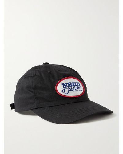 Neighborhood Logo-appliquéd Cotton-twill Baseball Cap - Black