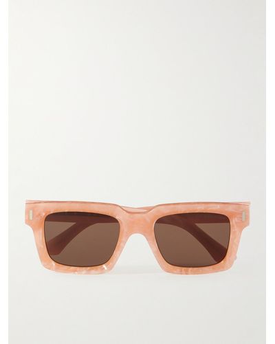Cutler and Gross 1386 Square-frame Acetate Sunglasses - Brown