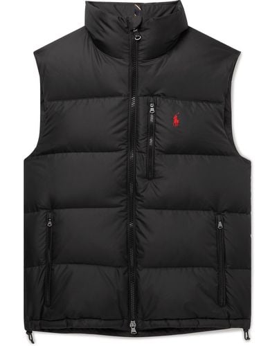 Polo Ralph Lauren Quilted Recycled Ripstop Down Gilet - Black