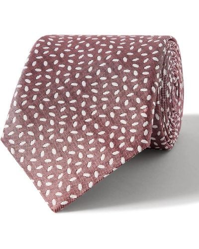 Canali 8cm Silk-jacquard Tie - Pink