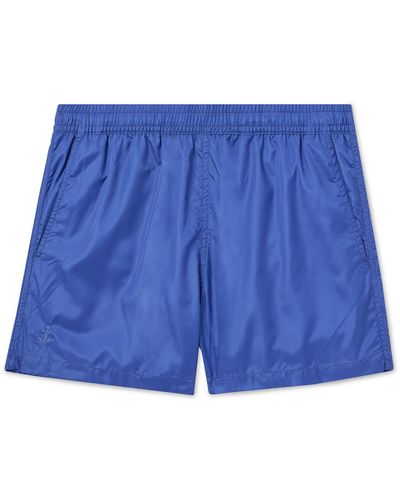 La Paz Straight-leg Short-length Recycled Swim Shorts - Blue