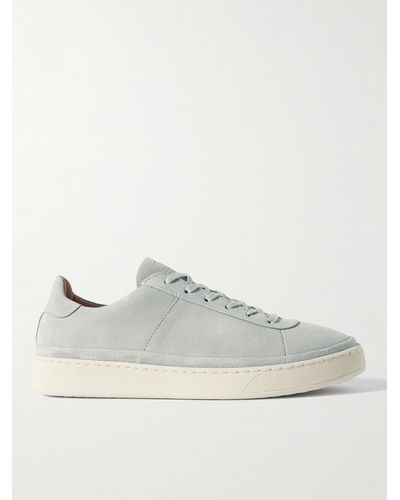 Mulo Suede Sneakers - White