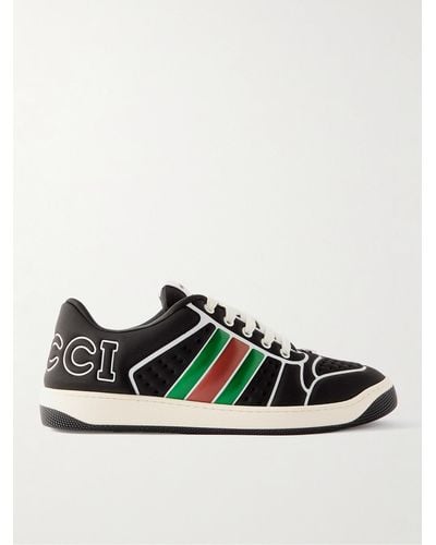 Gucci Sneakers in neoprene con finiture in gomma e logo goffrato Screener - Nero