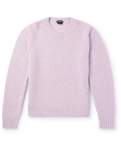 Tom Ford Alpaca-blend Sweater - Pink