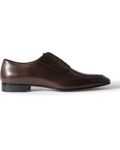 Christian Louboutin Lafitte Leather Oxford Shoes - Brown