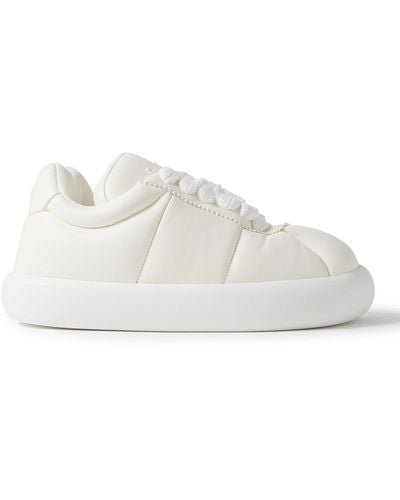 Marni Bigfoot 2.0 Logo-embossed Padded Quilted Leather Sneakers - White