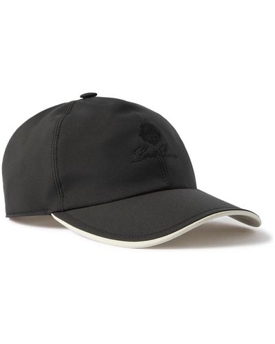 Loro Piana Logo-embroidered Storm System® Shell Baseball Cap - Black