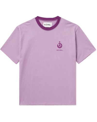 Noma T.D Logo-print Cotton-jersey T-shirt - Purple