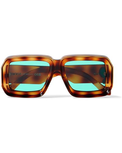 Loewe Paula's Ibiza Dive Oversized Square-frame Tortoiseshell Acetate Sunglasses - Brown