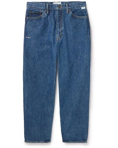 WTAPS Bootcut Logo-embroidered Jeans - Blue